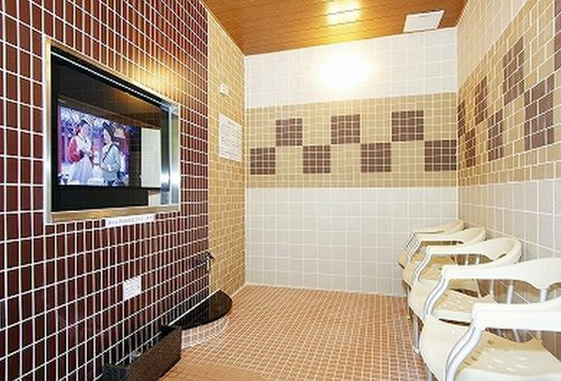 スーパー銭湯 埼玉 極楽湯上尾店 男女共に温泉蒸気浴もあります