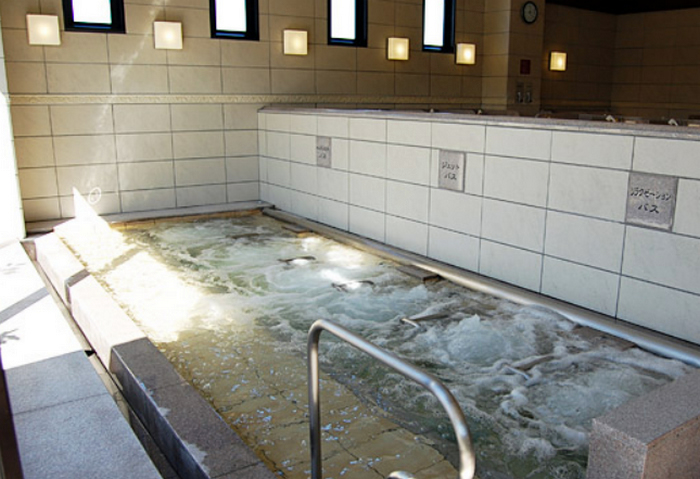 スーパー銭湯 埼玉 花咲の湯HANASAKISPA 内風呂のアトラクション風呂