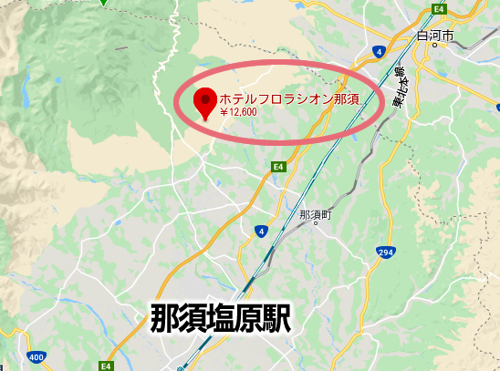 那須 ホテル・フロラシオン那須 日帰り 地図