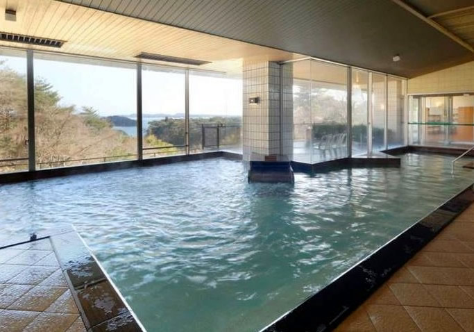 ホテル松島大観荘 松島温泉 温泉 日帰り 大きな窓から松島を味わえる内風呂
